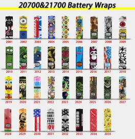 5pcs 20700&21700 Battery Wrappers