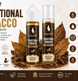 60ml Vapelf Traditional Tobacco E-liquid