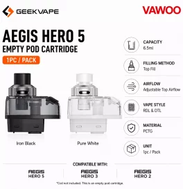 Geekvape Aegis Hero 5 Empty Pod Cartridge 6.5ml (1pc/Pack)