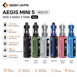GeekVape Aegis Mini 5 Mod Kit with Z Nano 3 Tank 5ml 3200mAh