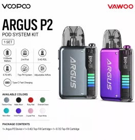 VOOPOO Argus P2 Pod System Kit 1100mAh 2ml