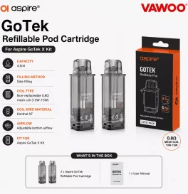 Aspire GoTek Refillable Pod Cartridge