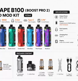 Geekvape B100 (Boost Pro 2) 18650 Pod Mod Kit 4.5ml