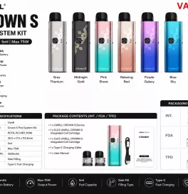 Uwell Crown S Pod System Kit 1500mAh 5ml