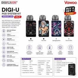 Digiflavor Digi-U Pod System Kit 1000mAh 2ml