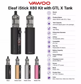 Eleaf iStick X80 Kit with GTL X Tank