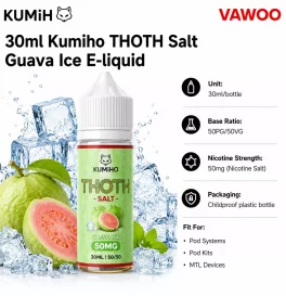 30ml Kumiho THOTH Salt Guava Ice E-liquid