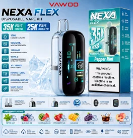 Nexa FLEX Disposable Vape Kit 1200mAh 18ml (Visible: 35K Puffs; Coolness: 25K Puffs)