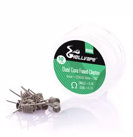 Hellvape Ni80 Dual Core Fused Clapton Prebuilt Wire 26Ga*2+36Ga (0.36ohm)(10Pcs/Pack)