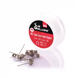Hellvape Ni80 MTL Dual Core Fused Clapton Prebuilt Wire 32Ga*2+38Ga (1.0ohm)(10Pcs/Pack)