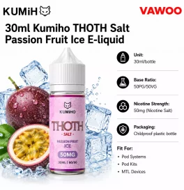 30ml Kumiho THOTH Salt Passion Fruit Ice E-liquid