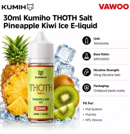 30ml Kumiho THOTH Salt Pineapple Kiwi Ice E-liquid