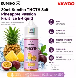 30ml Kumiho THOTH Salt Pineapple Passion Fruit Ice E-liquid