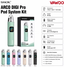 SMOK ARCO DIGI Pro Pod System Kit 1300mAh 3ml (Max 30w)