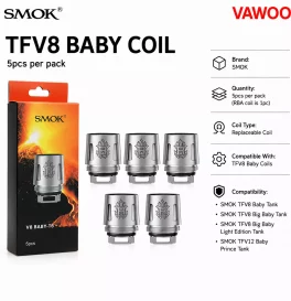 SMOK TFV8 Baby Coil 5pcs