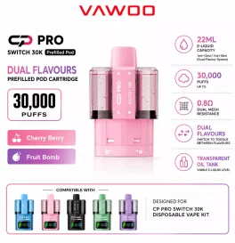 SUONON & C.P Pro Switch 30K Prefilled Pod Cartridge 22ml (Dual Flavours)