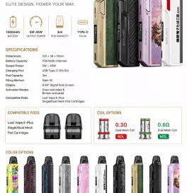 Lost Vape Thelema Elite DM45 Pod System Kit 1500mAh (Max 45W) 3ml