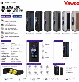 Lost Vape Thelema Q200 Pro Box Mod 200W