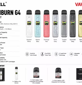 Uwell Caliburn G4 Pod Kit