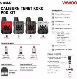 Uwell Caliburn Tenet KOKO Pod Kit
