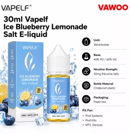 30ml Vapelf Ice Blueberry Lemonade Salt E-liquid