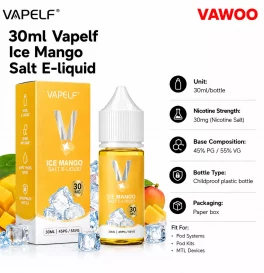 30ml Vapelf Ice Mango Salt E-liquid