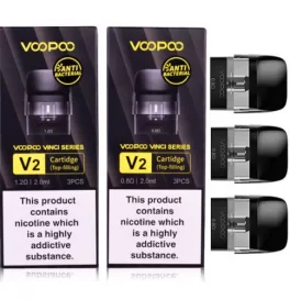 VOOPOO Vinci V2 Pod Cartridge For Vinci pod Kit / Drag Nano 2 Kit / Vinci Pod Royal Edition Kit 2ml / Vinci Q Kit / Drag Nano 2 Nebula Edition Kit / Vinci Pod SE Kit 2ml (3pcs/pack)
