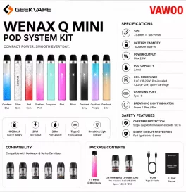 Geekvape Wenax Q Mini Pod System Kit 1000mAh 2ml