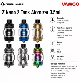 Geekvape Z Nano 2 Tank Atomizer 3.5ml