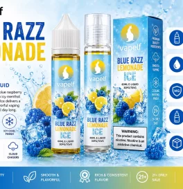 60ml Vapelf Blue Razz Lemonade Ice E-liquid