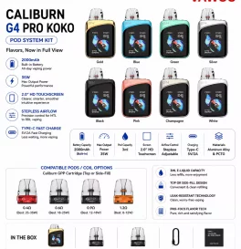 Uwell Caliburn G4 Pro Koko Pod System Kit 2000mAh 3ml (35W)