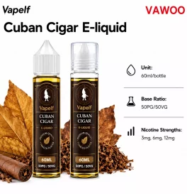 60ml Vapelf Cuban Cigar E-liquid