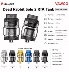 Hellvape Dead Rabbit Solo 2 RTA Tank 4ml (24.5mm)