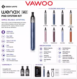 Geekvape Wenax M2 Pod System Kit 1200mAh 2ml