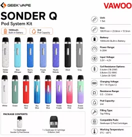 Geekvape Sonder Q Pod System Kit 1000mAh 2ml
