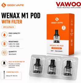 Geekvape Wenax M1 Pod With Filter 2ml (3pcs/pack)