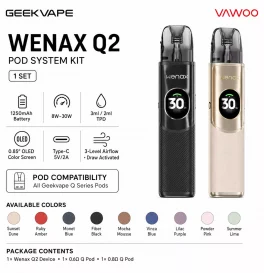 Geekvape Wenax Q2 Pod System Kit 1250mAh 30W 3ml