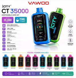 iCity CT 35000 Disposable Vape Kit 850mAh 25ml (35K Puffs)
