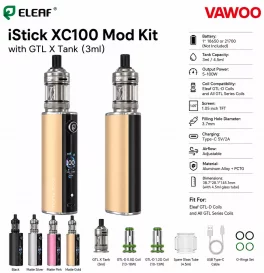 Eleaf iStick XC100 Mod Kit with GTL X Tank 3ml