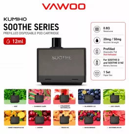 Kumiho SOOTHE Series Prefilled Disposable Pod Cartridge for SOOTHE D, SOOTHE D NZ 12ml