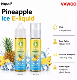 60ml Vapelf Pineapple Ice E-liquid