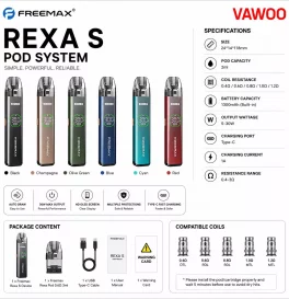 Freemax Rexa S Pod System 1300mAh 2ml