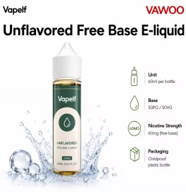 60ml Vapelf 60mg Unflavored Free Base E-liquid