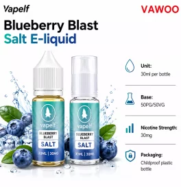 30ml Vapelf Blueberry Blast Salt E-liquid