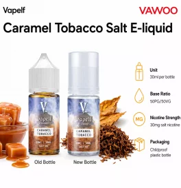 30ml Vapelf Caramel Tobacco Salt E-liquid