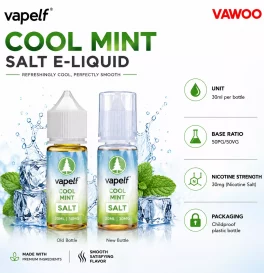 30ml Vapelf Cool Mint Salt E-liquid