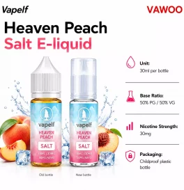 30ml Vapelf Heaven Peach Salt E-liquid