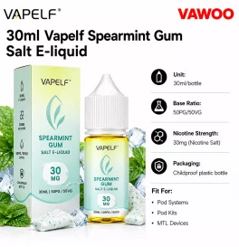 30ml Vapelf Spearmint Gum Salt E-liquid