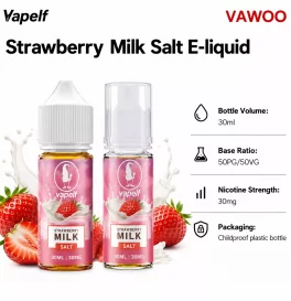 30ml Vapelf Strawberry Milk Salt E-liquid