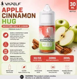 30ml Vapelf Apple Cinnamon Hug Salt E-liquid